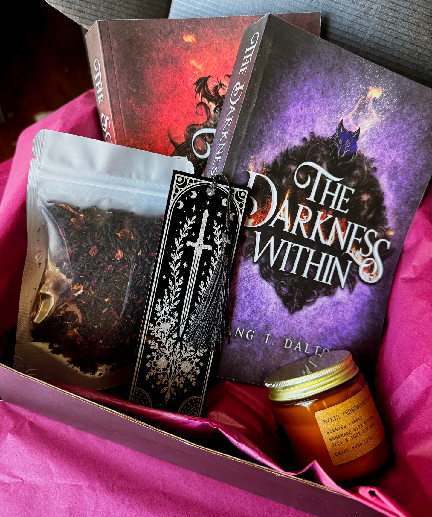 September Themed Book Box — The Scars Within + The Darkness Within
