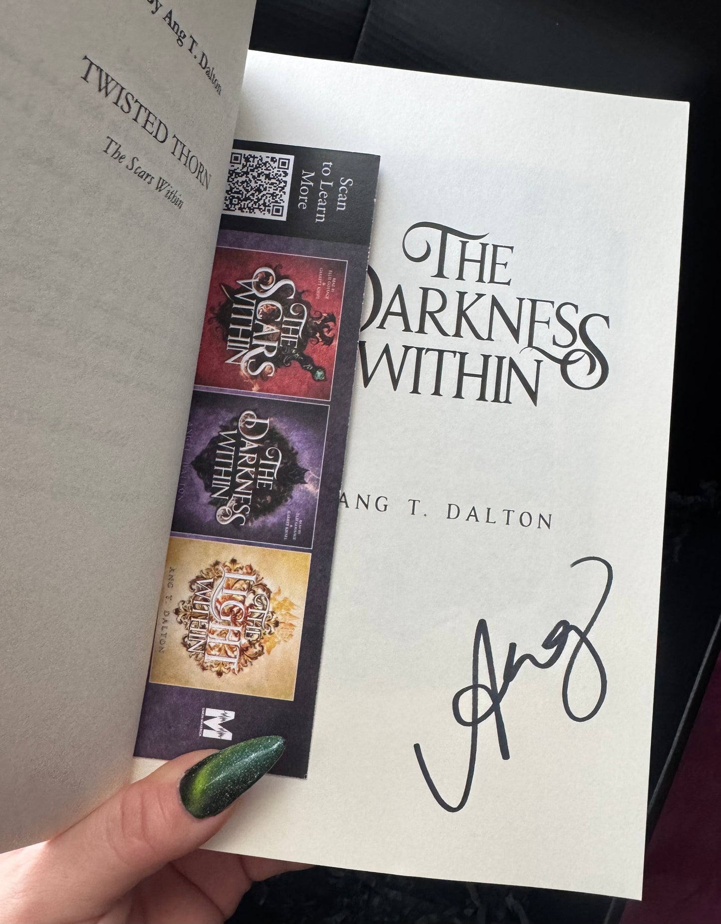 September Themed Book Box — The Scars Within + The Darkness Within